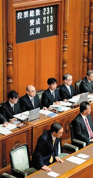 27日，日本國(guó)會(huì)參議院公布新建“國(guó)家安全保障會(huì)議”法案投票結(jié)果。
