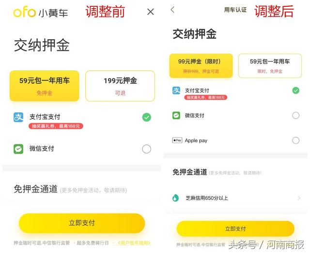 小黃車交押金被套路？現(xiàn)已調(diào)整選項防誤充