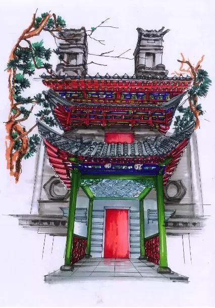 明艷的紅、生機(jī)的綠、深沉的藍(lán)、古樸的灰，足見(jiàn)博雅樓的獨(dú)特韻味。