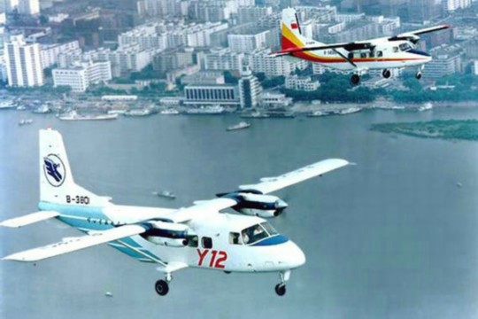 資料圖：中國運-12空中飛行。