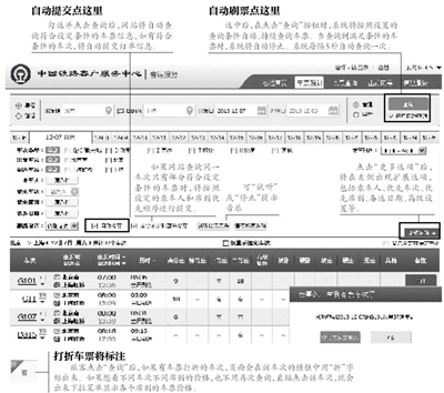 昨日，新版中國鐵路客戶服務(wù)中心12306網(wǎng)站上線，新增自動刷票服務(wù)以及自動提交訂單信息功能，同時優(yōu)化了購票流程。