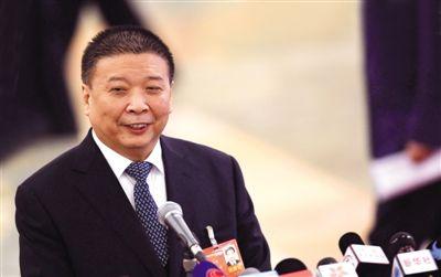 國(guó)土資源部部長(zhǎng)姜大明。新華社記者