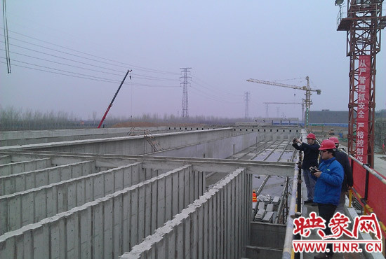 鄭州航空港第一水廠改擴(kuò)建工程現(xiàn)場(chǎng)。