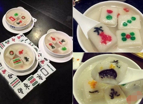 來碗清一色！火鍋店推出創(chuàng)意麻將湯圓