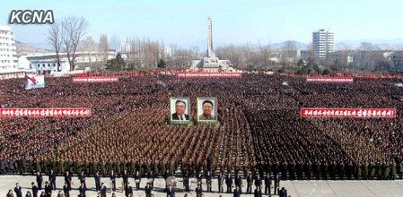 朝鮮民眾稱，朝鮮軍民“將在任意時期、對任意對象隨意實施無止境的正義打擊，一定實現(xiàn)民族的夙愿祖國統(tǒng)一大業(yè)”。