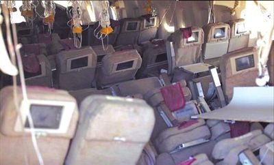 7日，美國舊金山，失事客機內景曝光。圖/CFP