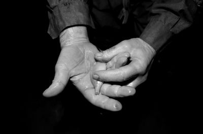 圖為科考人員發(fā)現(xiàn)的洞穴動(dòng)物（3月2日攝）。