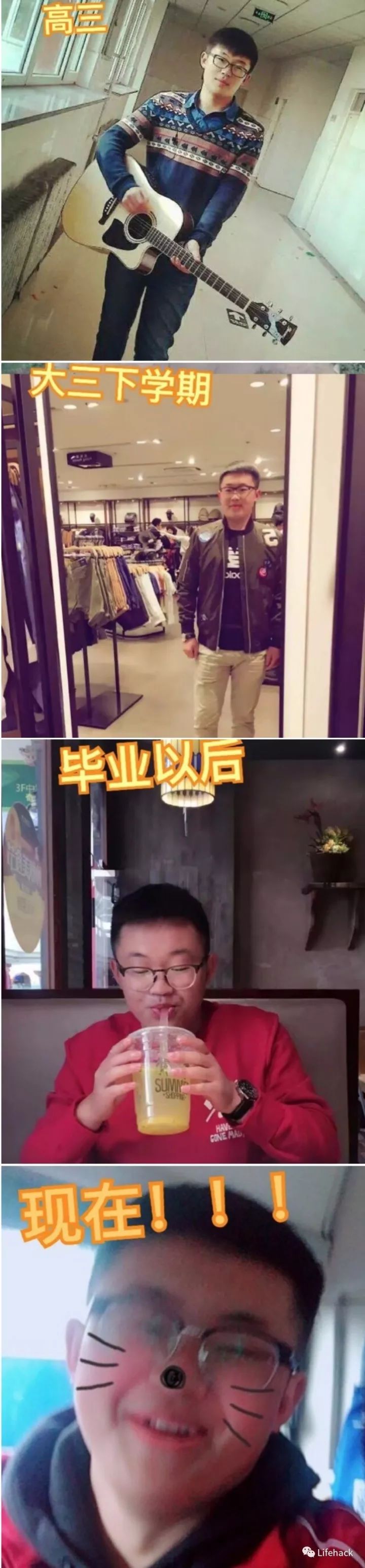 長(zhǎng)胖20斤，臉型怎么變？這些例子看完扎心了！