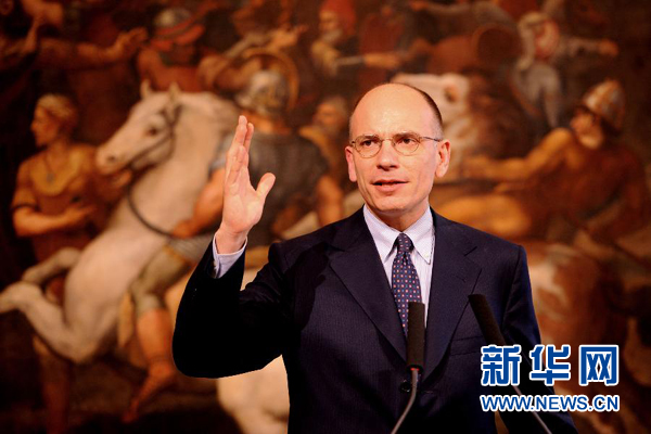  2月13日，意大利政府總理恩里科·萊塔宣布辭職。