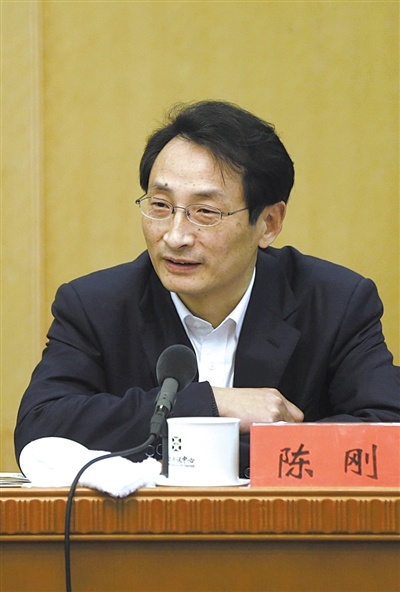 昨日，北京市人大代表、北京市副市長陳剛參與豐臺團(tuán)小組討論。 新京報記者 浦峰 攝
