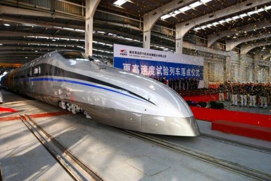 南車(chē)更高速度試驗(yàn)列車(chē)，時(shí)速將超過(guò)500公里