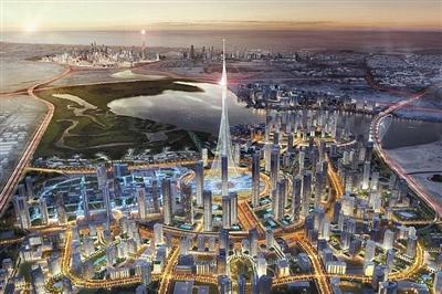 迪拜計(jì)劃修建的觀光塔示意圖。