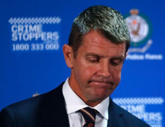 　新南威爾士州州長(zhǎng)Mike Baird出席新聞發(fā)布會(huì)。