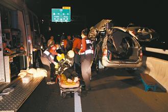 嘉義縣八十二號快速道路發(fā)生死亡車禍，造成二死一重傷慘劇。